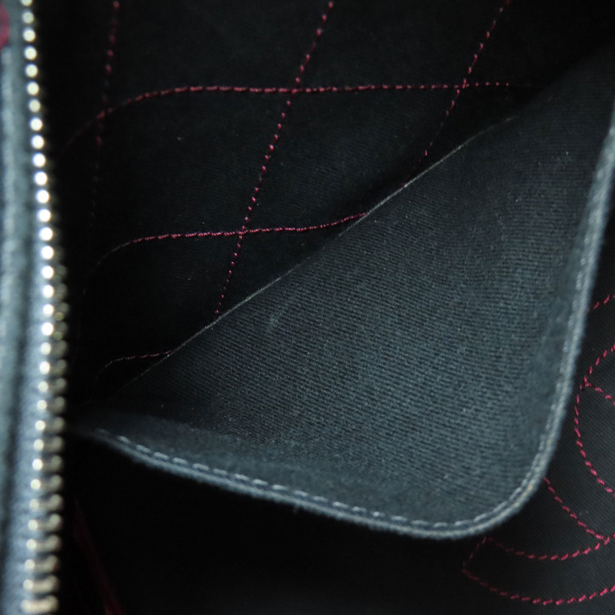 CHANEL On the Road SilverHardware Tote Bag Grained Calfskin Skin Ladies [Used]