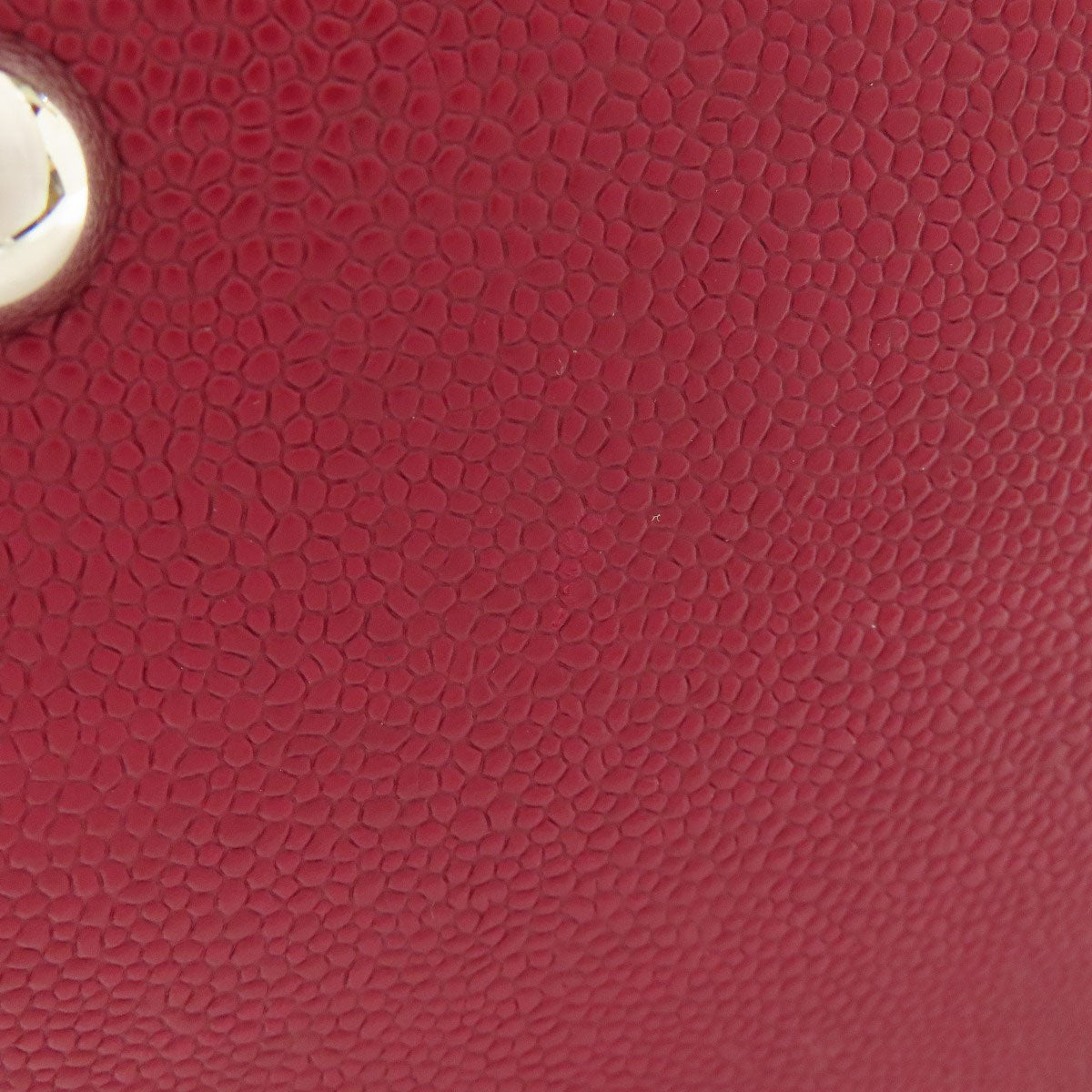 CHANEL On the Road SilverHardware Tote Bag Grained Calfskin Skin Ladies [Used]