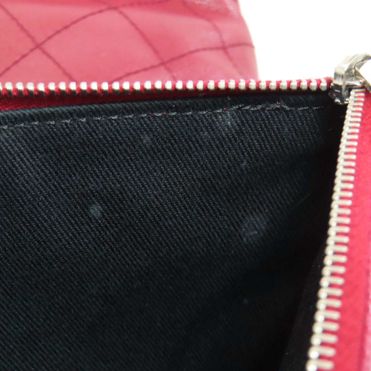 CHANEL On the Road SilverHardware Tote Bag Grained Calfskin Skin Ladies [Used]