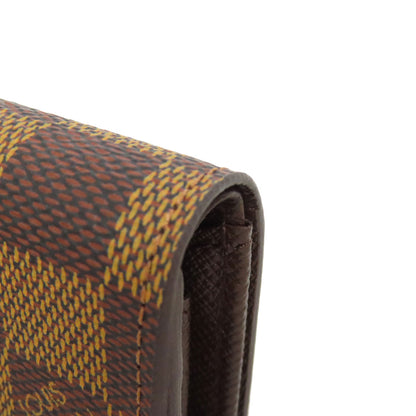 LOUIS VUITTON M61930 Portonet Plat coin purse Damier canvas Ladies [Used]