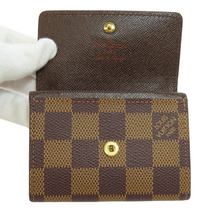 LOUIS VUITTON M61930 Portonet Plat coin purse Damier canvas Ladies [Used]