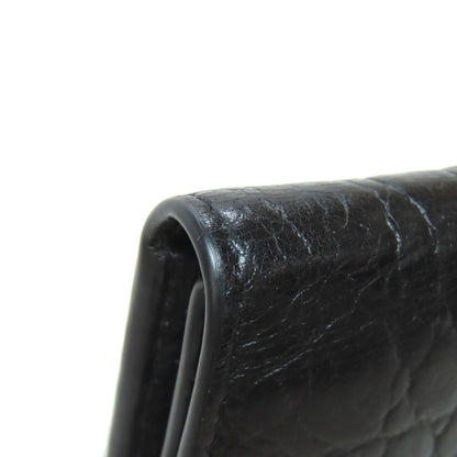SAINT LAURENT Embossing key holder Leather Ladies [Used]