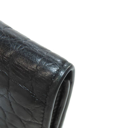 SAINT LAURENT Embossing key holder Leather Ladies [Used]