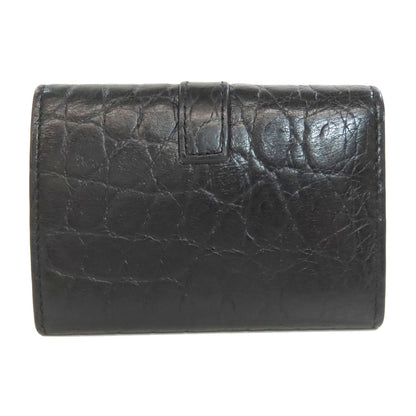 SAINT LAURENT Embossing key holder Leather Ladies [Used]