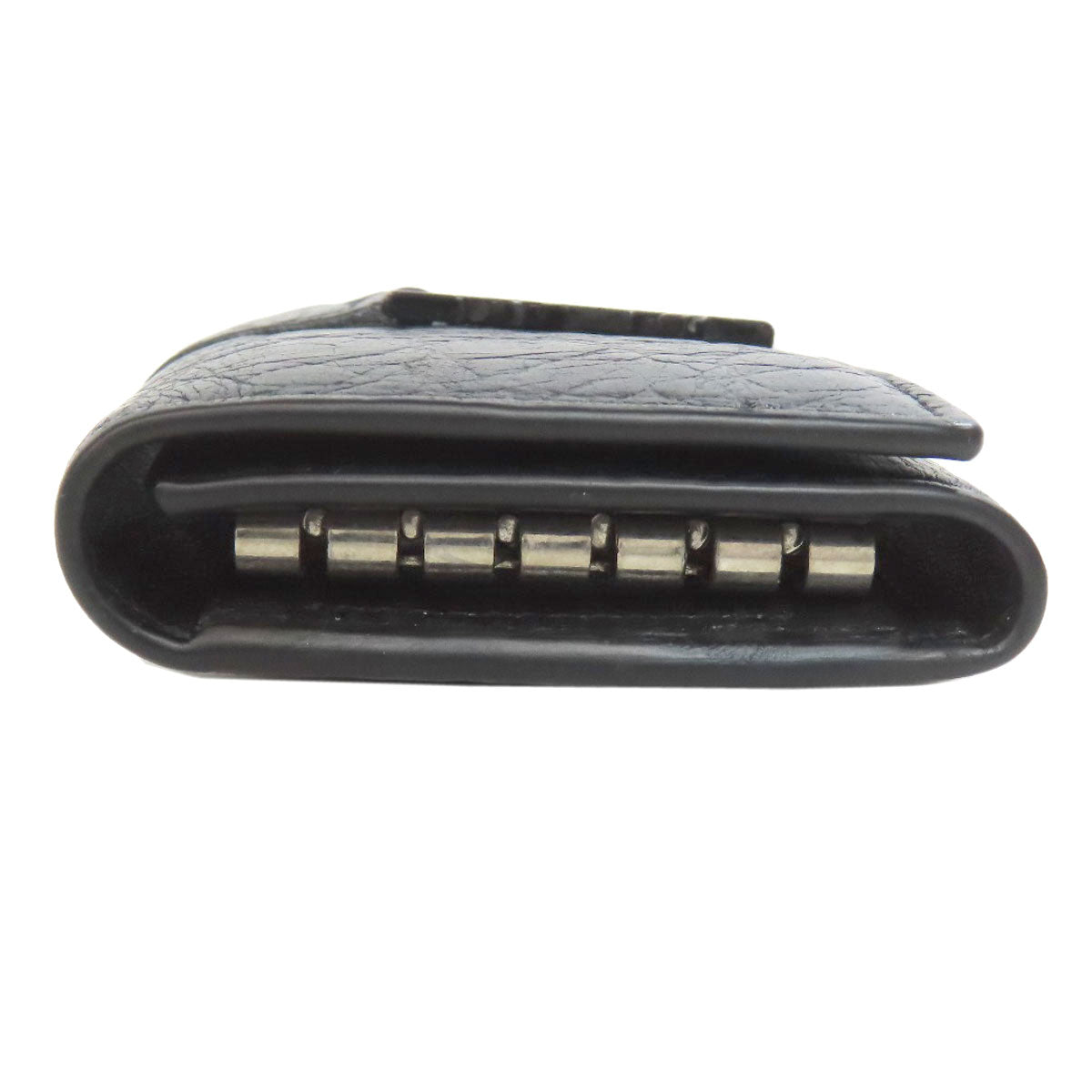 SAINT LAURENT Embossing key holder Leather Ladies [Used]