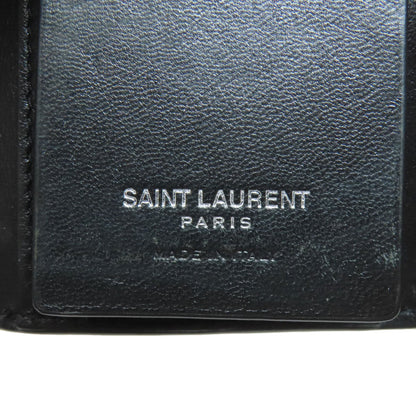 SAINT LAURENT Embossing key holder Leather Ladies [Used]
