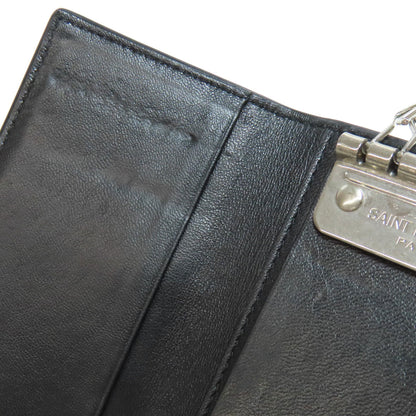 SAINT LAURENT Embossing key holder Leather Ladies [Used]