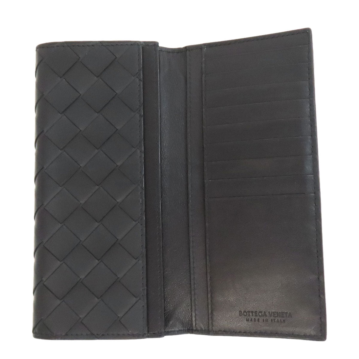 BOTTEGA VENETA Intrecciato Long wallet (no coin pocket) Calf Ladies [Used]