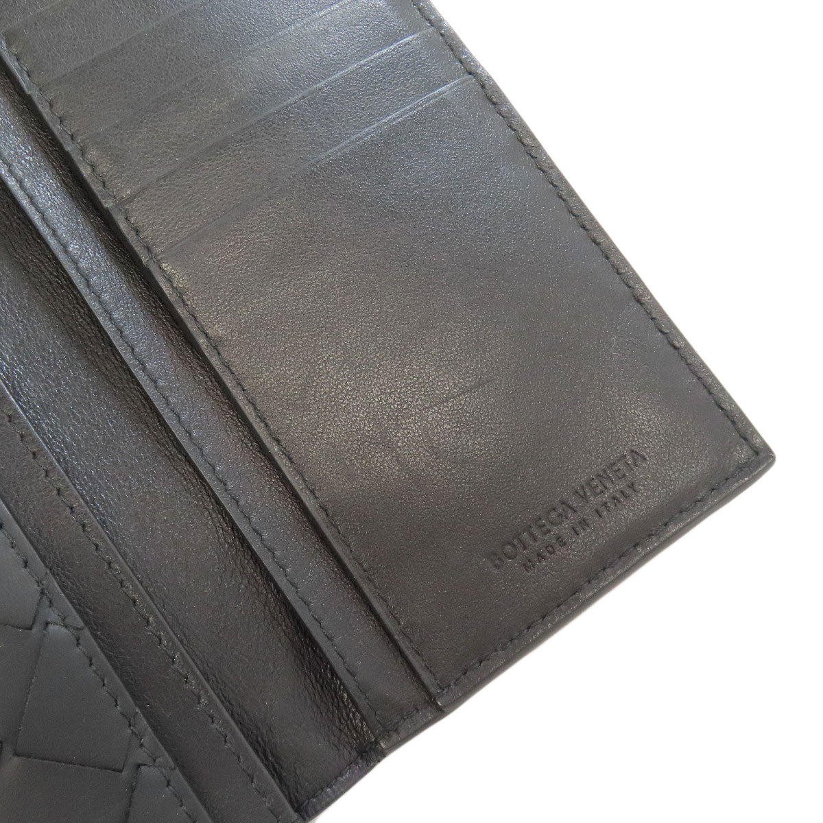 BOTTEGA VENETA Intrecciato Long wallet (no coin pocket) Calf Ladies [Used]