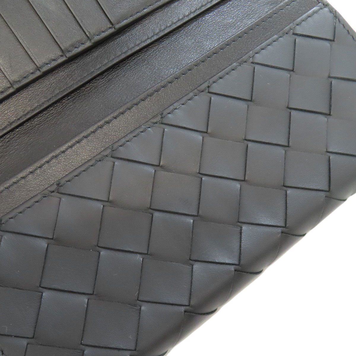 BOTTEGA VENETA Intrecciato Long wallet (no coin pocket) Calf Ladies [Used]