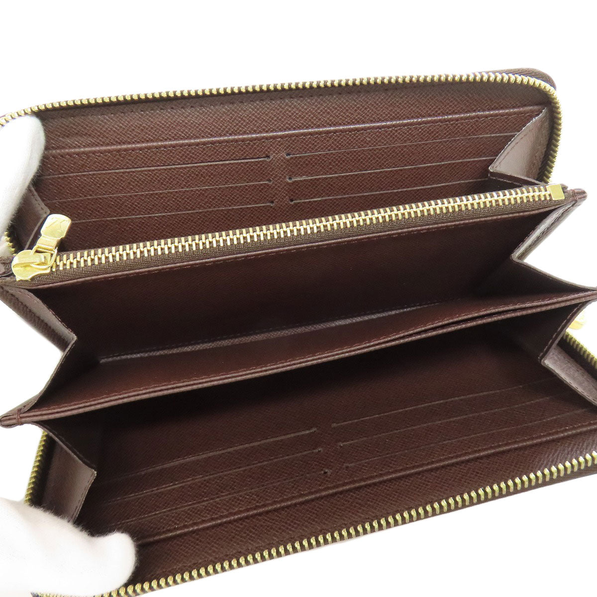 LOUIS VUITTON N41661 Zippy wallet Long wallet (with coin pocket) Damier canvas Ladies [Used]