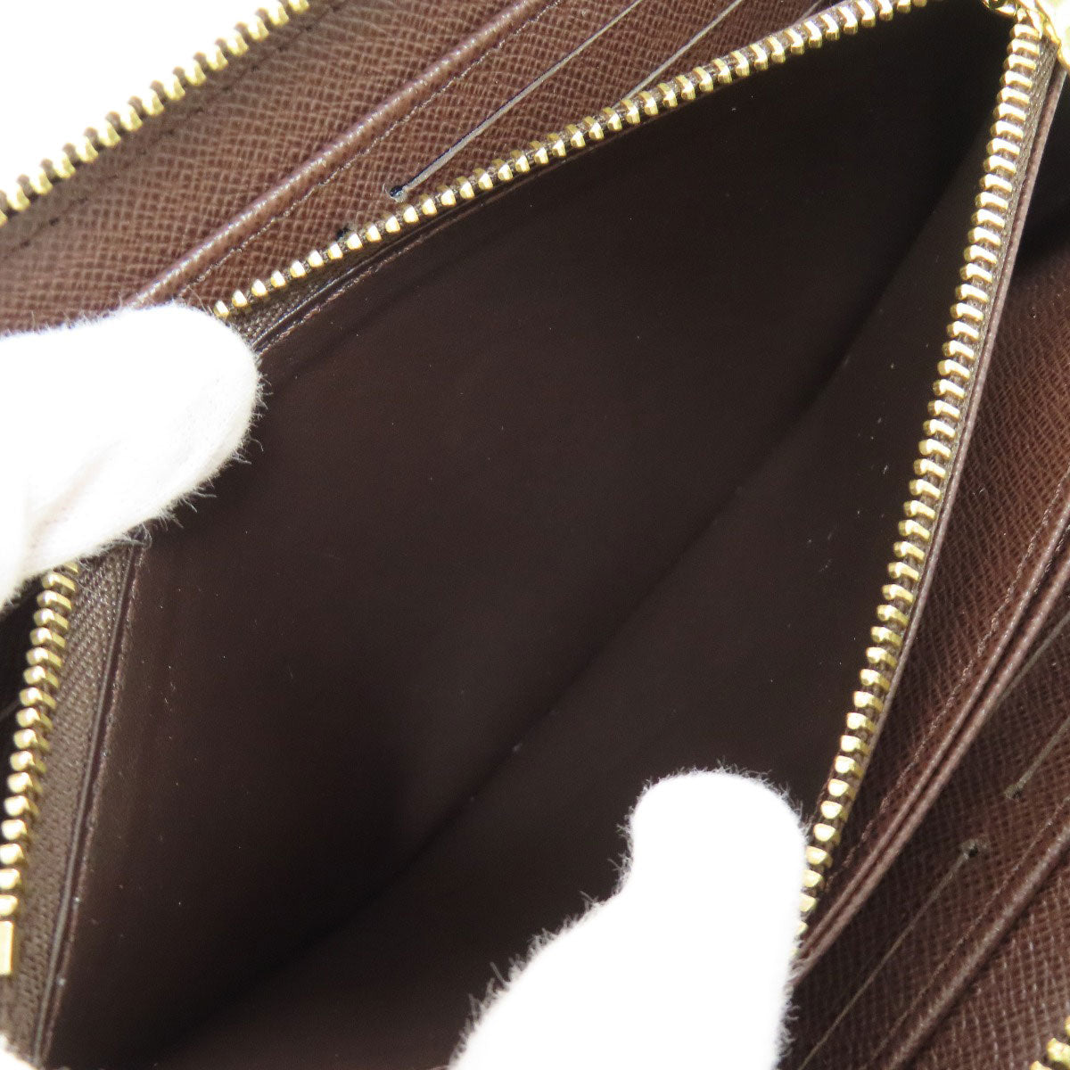 LOUIS VUITTON N41661 Zippy wallet Long wallet (with coin pocket) Damier canvas Ladies [Used]