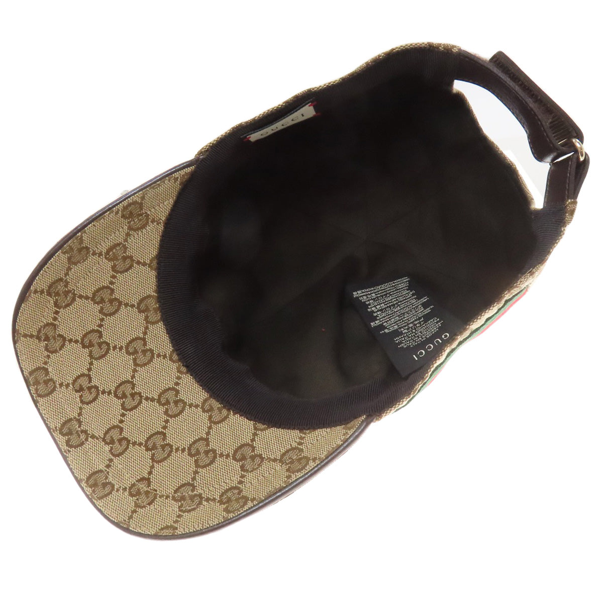 GUCCI  200035 GG canvas baseball cap hat  Canvas Ladies [Used]