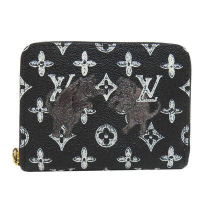 LOUIS VUITTON M63884 Zippy Coin Purse Catgram coin purse Monogram canvas Ladies [Used]