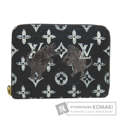 LOUIS VUITTON M63884 Zippy Coin Purse Catgram coin purse Monogram canvas Ladies [Used]