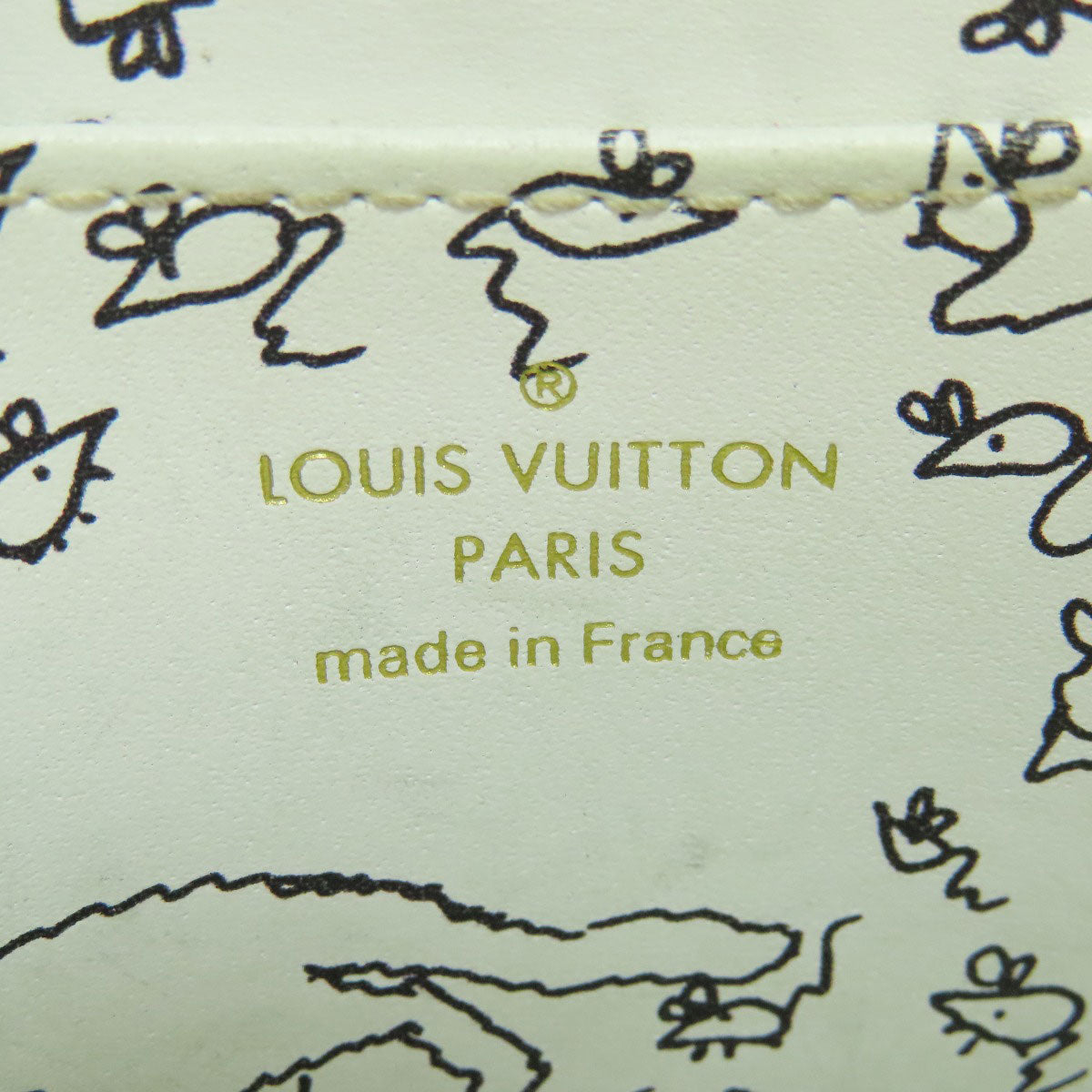 LOUIS VUITTON M63884 Zippy Coin Purse Catgram coin purse Monogram canvas Ladies [Used]