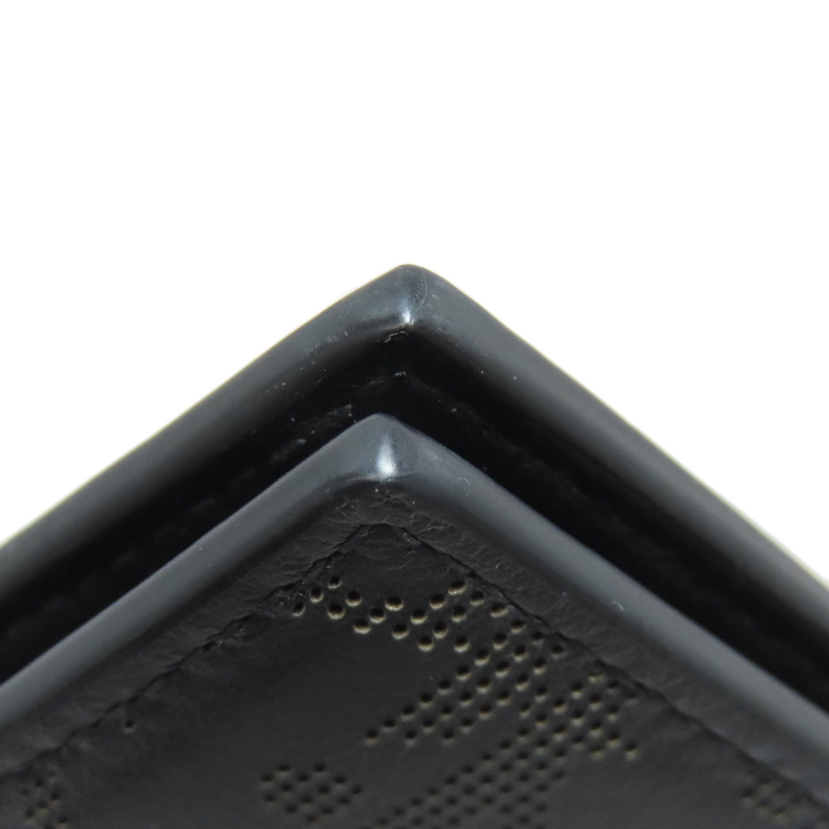 CHRISTIAN DIOR Trotter pattern Bifold Wallet No Coin Pocket Leather Ladies [Used]