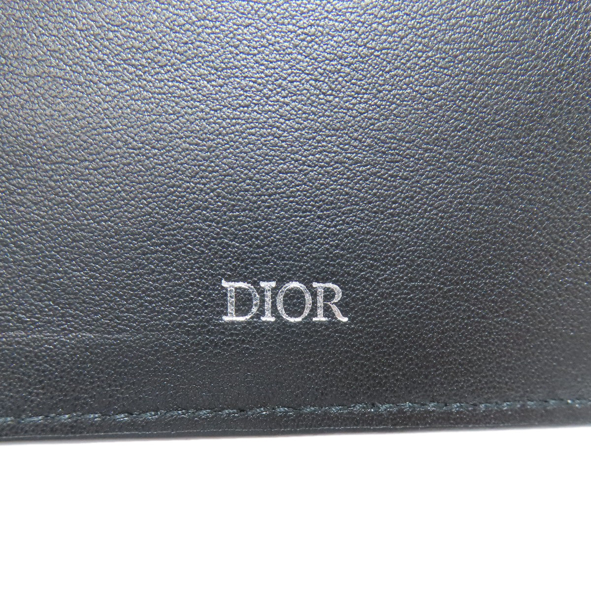 CHRISTIAN DIOR Trotter pattern Bifold Wallet No Coin Pocket Leather Ladies [Used]