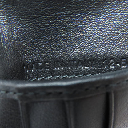 CHRISTIAN DIOR Trotter pattern Bifold Wallet No Coin Pocket Leather Ladies [Used]