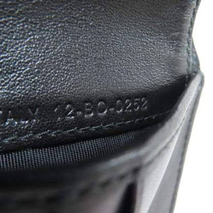 CHRISTIAN DIOR Trotter pattern Bifold Wallet No Coin Pocket Leather Ladies [Used]