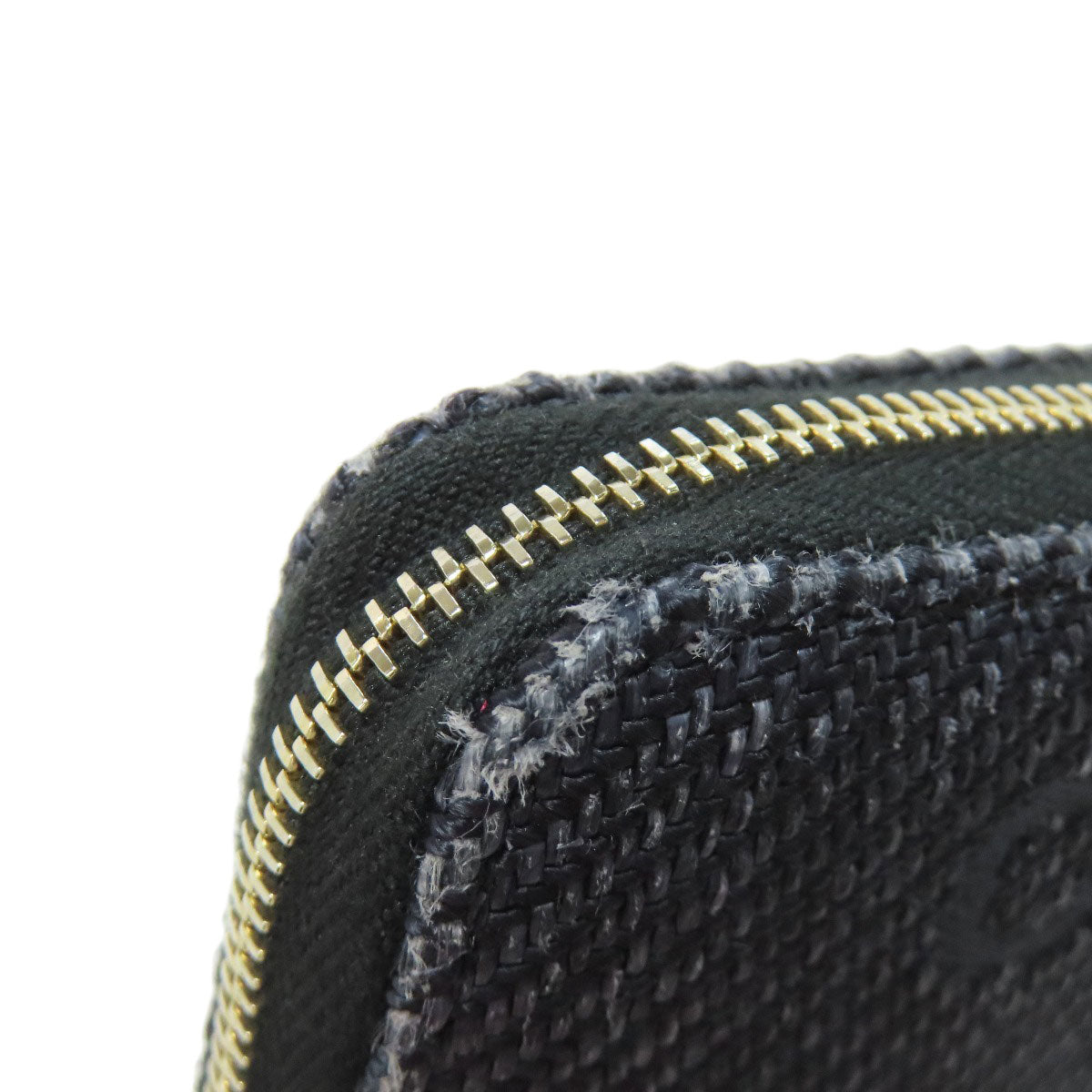 CHANEL Deauville small zip wallet Long wallet (with coin pocket) Canvas Ladies [Used]