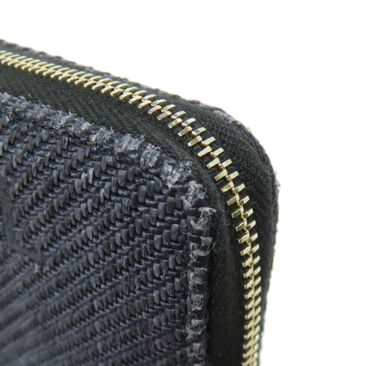 CHANEL Deauville small zip wallet Long wallet (with coin pocket) Canvas Ladies [Used]