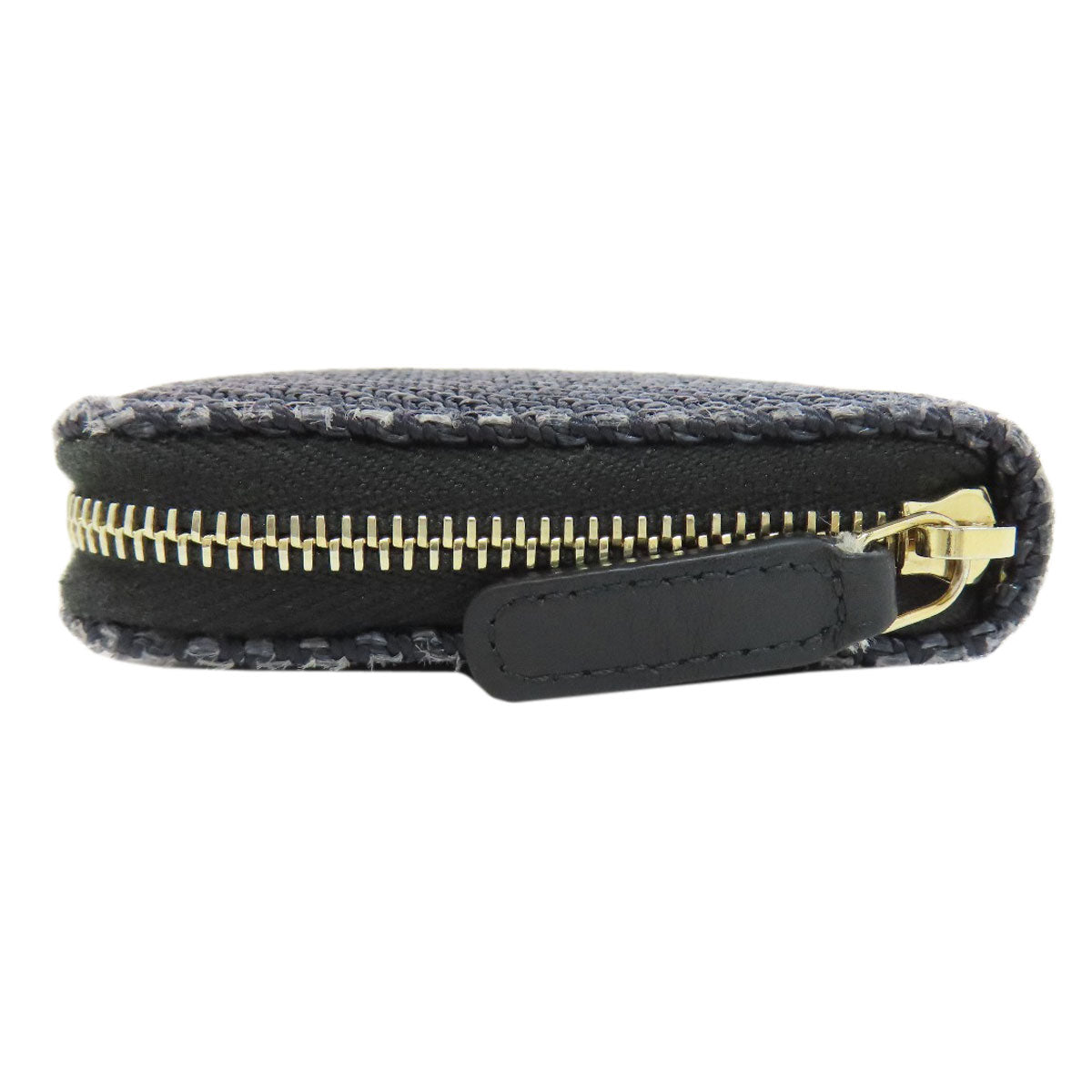 CHANEL Deauville small zip wallet Long wallet (with coin pocket) Canvas Ladies [Used]