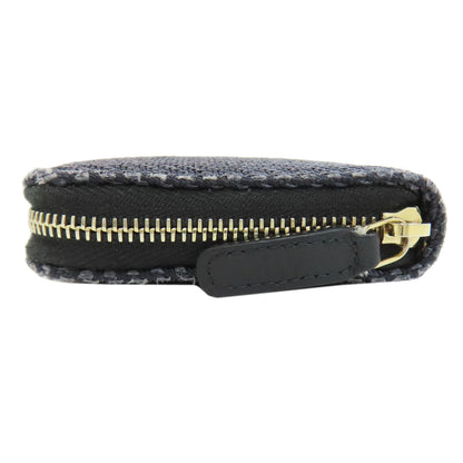 CHANEL Deauville small zip wallet Long wallet (with coin pocket) Canvas Ladies [Used]