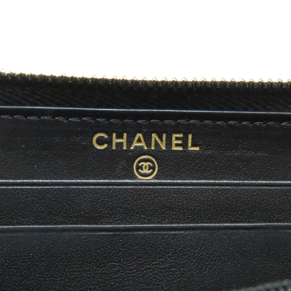 CHANEL Deauville small zip wallet Long wallet (with coin pocket) Canvas Ladies [Used]