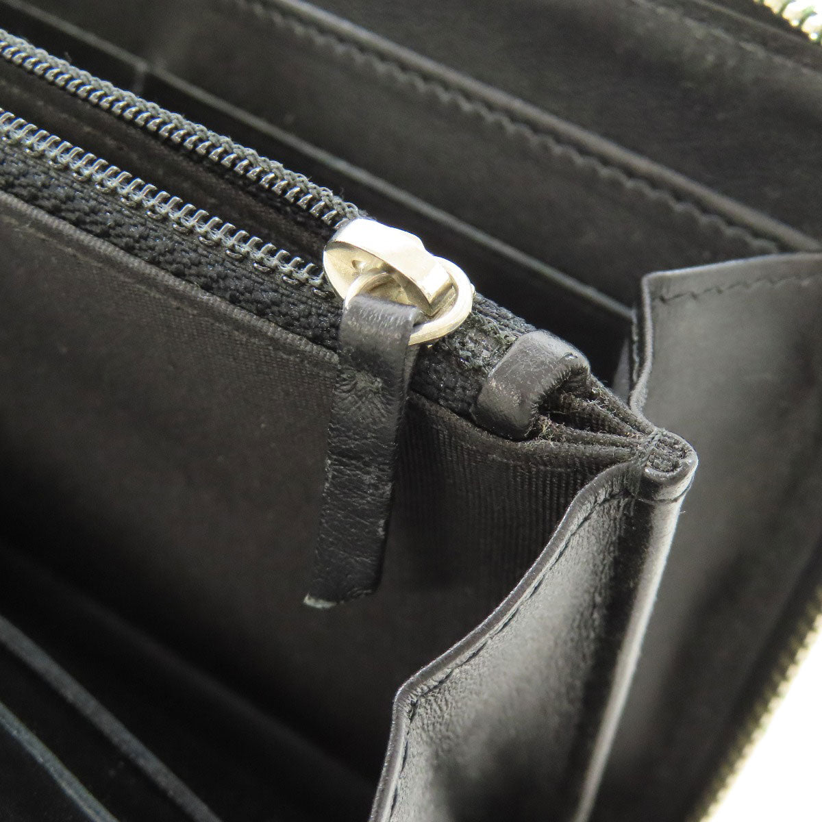 CHANEL Camellia Silver Hardware Long wallet (with coin pocket) Calf Ladies [Used]