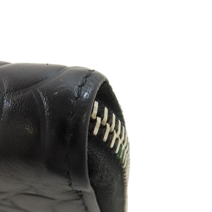 CHANEL Camellia Silver Hardware Long wallet (with coin pocket) Calf Ladies [Used]