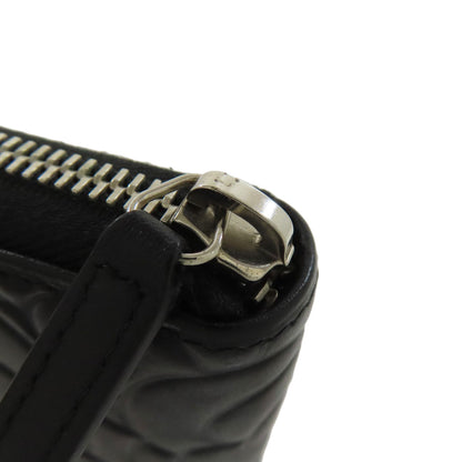 CHANEL Camellia Silver Hardware Long wallet (with coin pocket) Calf Ladies [Used]