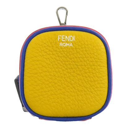 FENDI logo Accessory pouch Leather Ladies [Used]