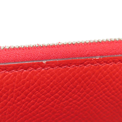 HERMES Azap Silkin Long SilverHardware Long wallet (with coin pocket) Epsom Ladies [Used]