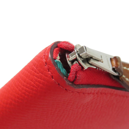 HERMES Azap Silkin Long SilverHardware Long wallet (with coin pocket) Epsom Ladies [Used]