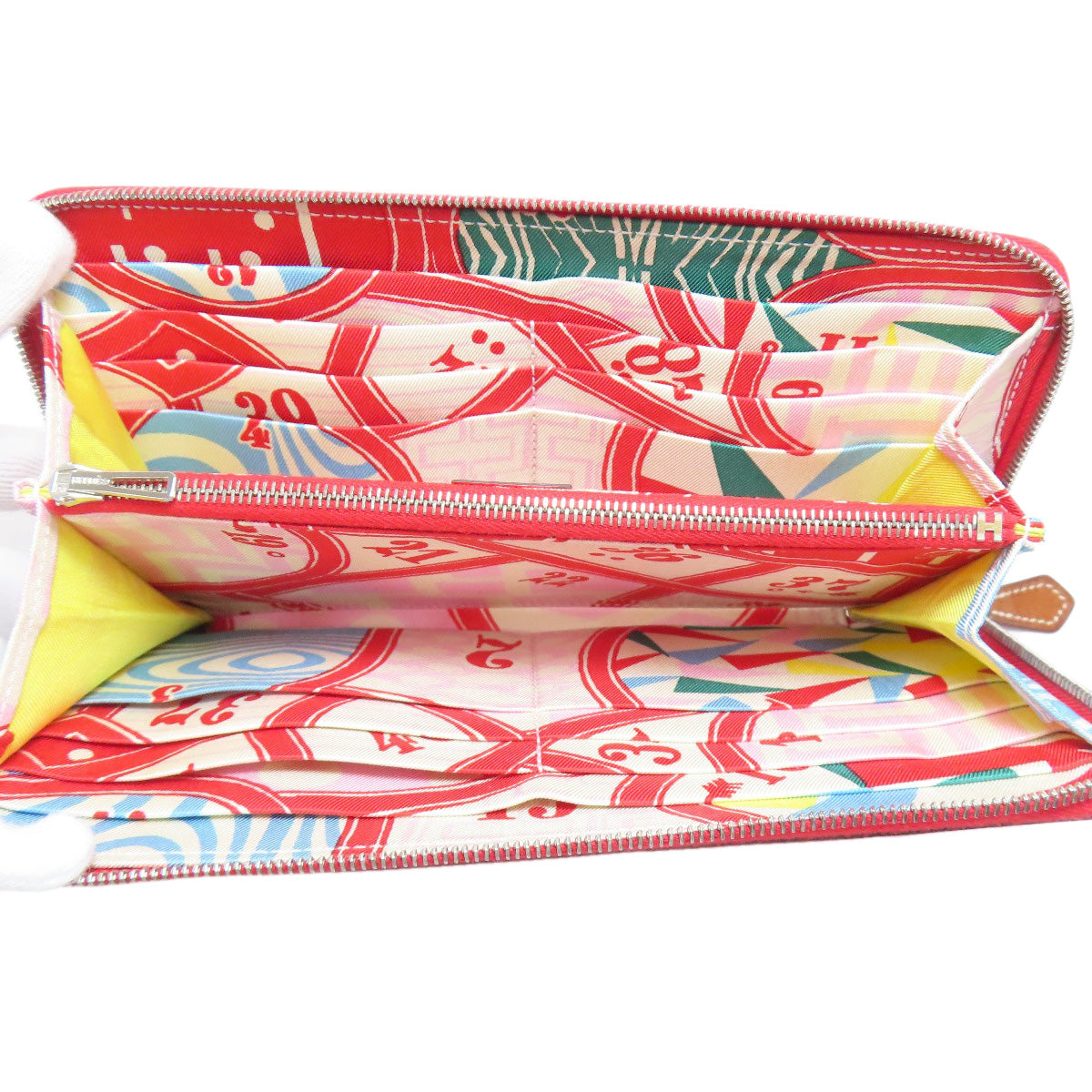 HERMES Azap Silkin Long SilverHardware Long wallet (with coin pocket) Epsom Ladies [Used]