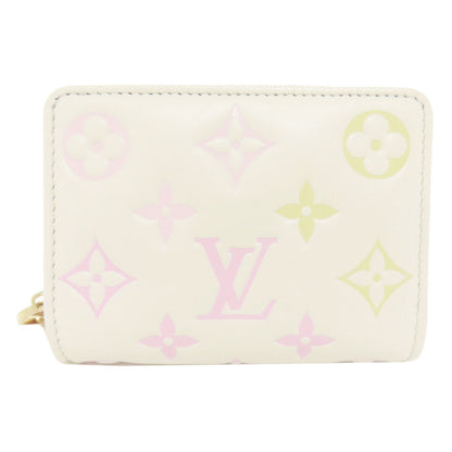 LOUIS VUITTON M11909 Portefeiulle Roux Monogram Flower Bifold Wallet with Coin Pocket Calf Ladies [Used]
