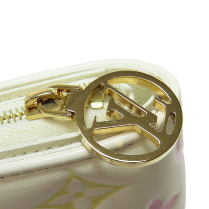 LOUIS VUITTON M11909 Portefeiulle Roux Monogram Flower Bifold Wallet with Coin Pocket Calf Ladies [Used]