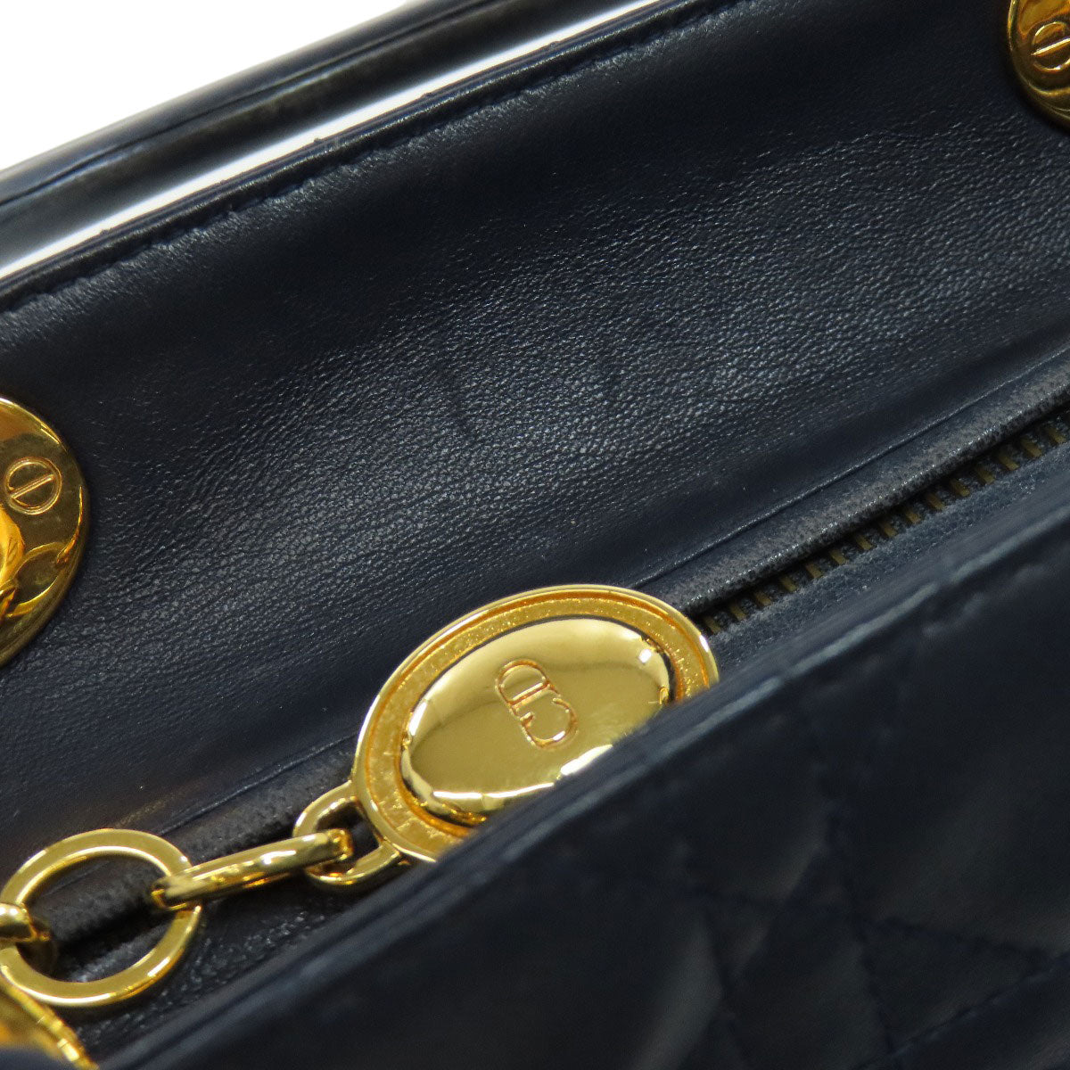 CHRISTIAN DIOR Lady Dior 2WAY Handbag Calf Ladies [Used]