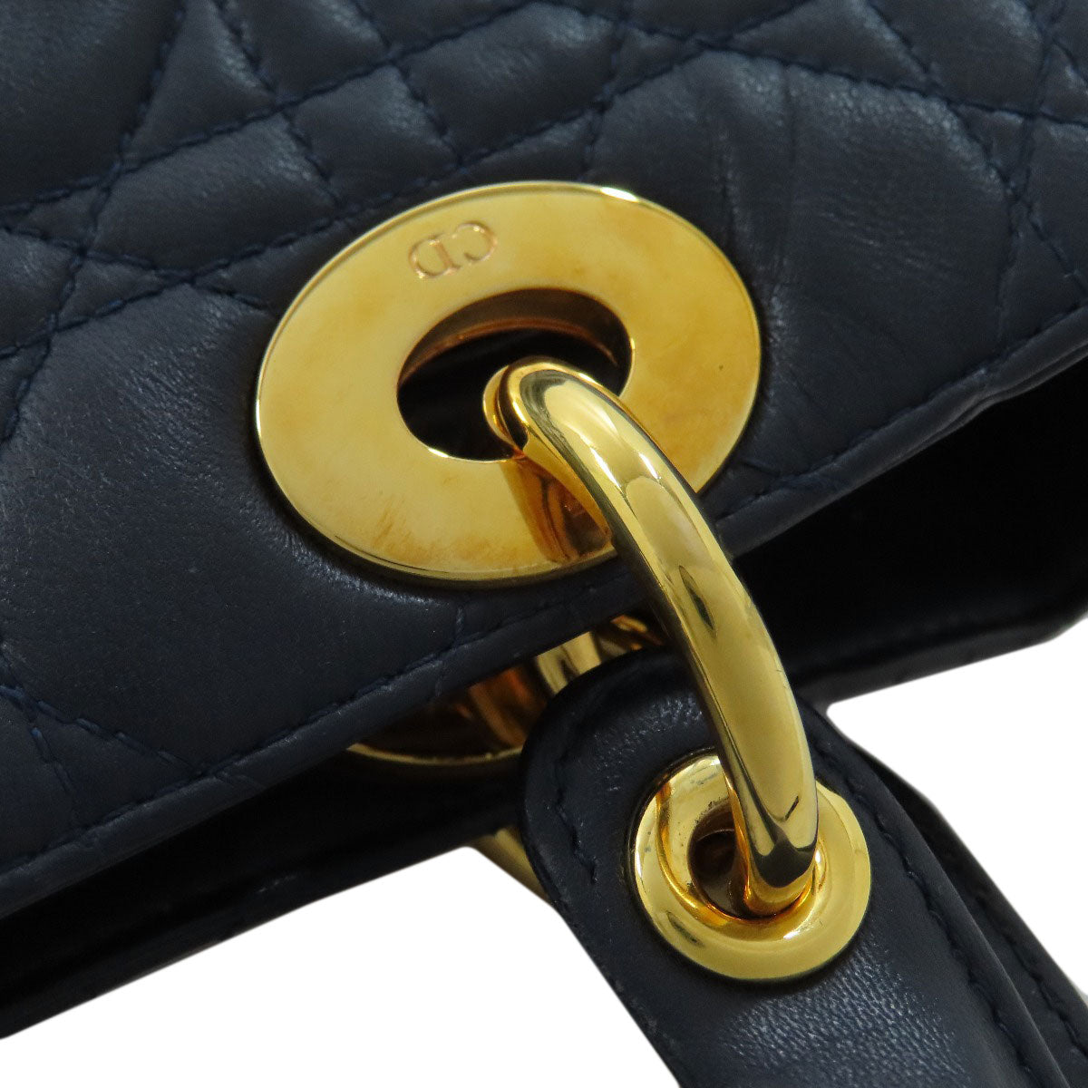 CHRISTIAN DIOR Lady Dior 2WAY Handbag Calf Ladies [Used]