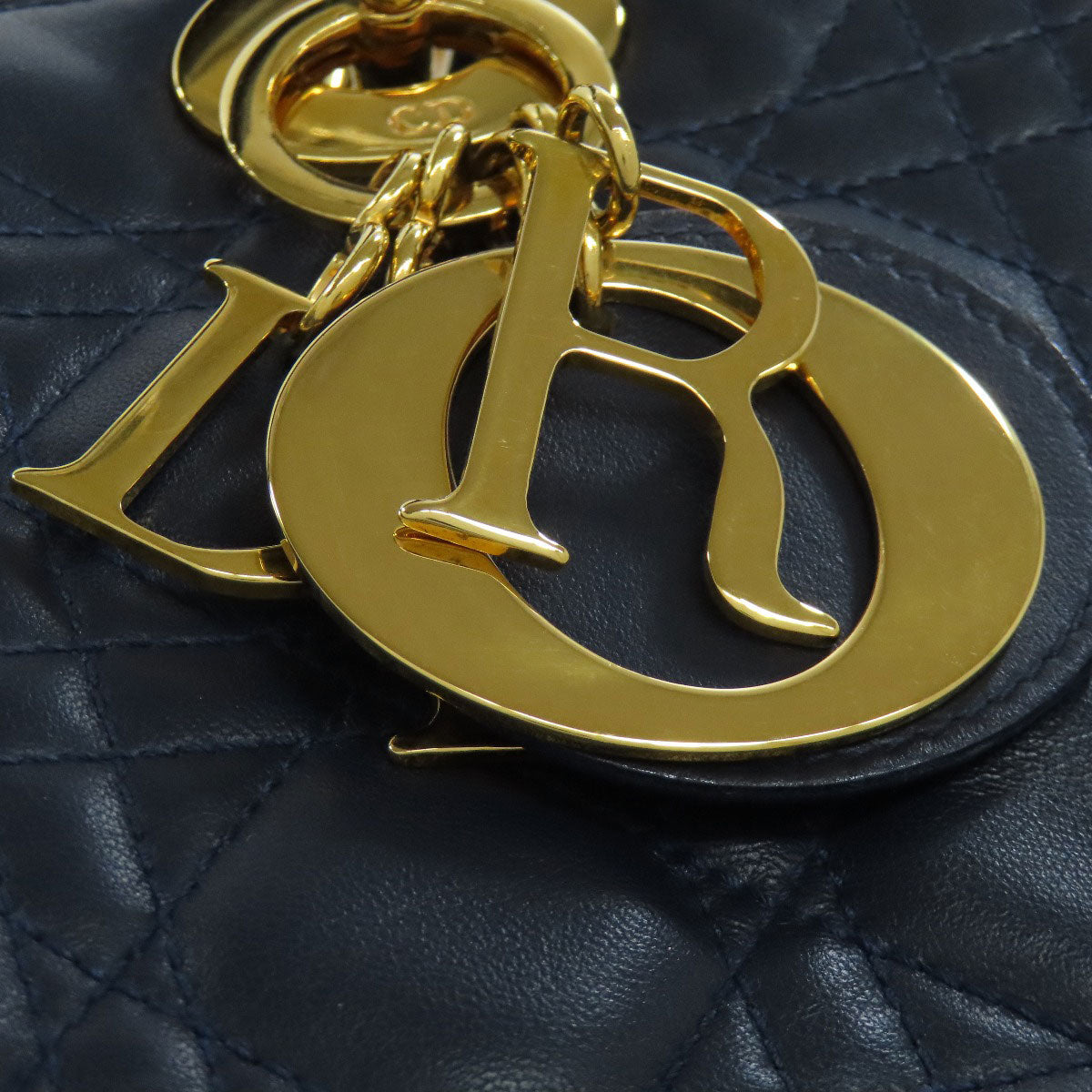 CHRISTIAN DIOR Lady Dior 2WAY Handbag Calf Ladies [Used]