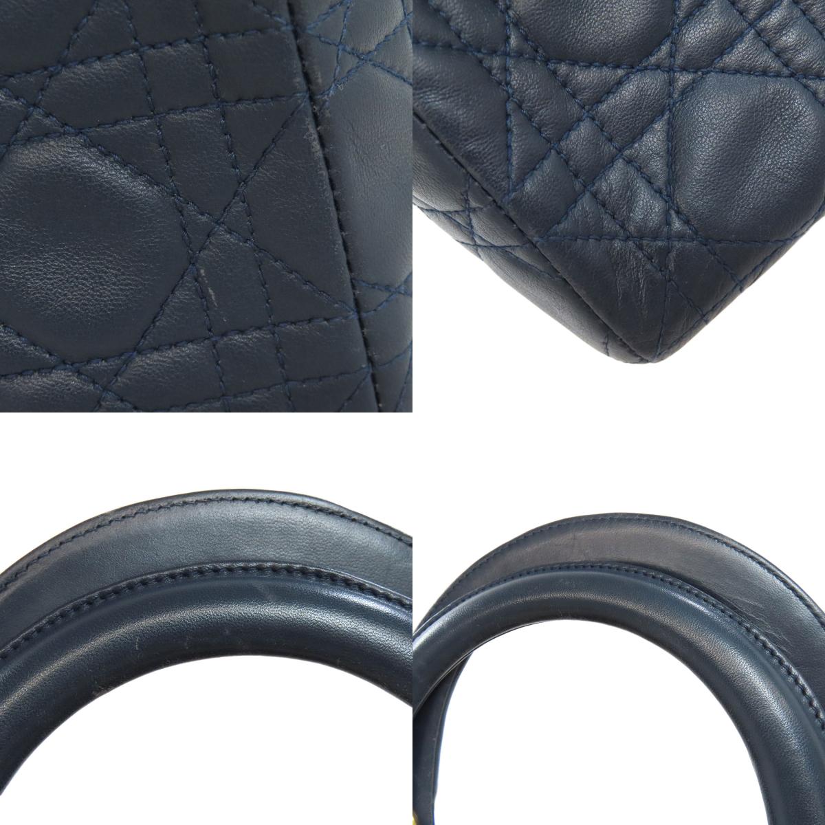 CHRISTIAN DIOR Lady Dior 2WAY Handbag Calf Ladies [Used]