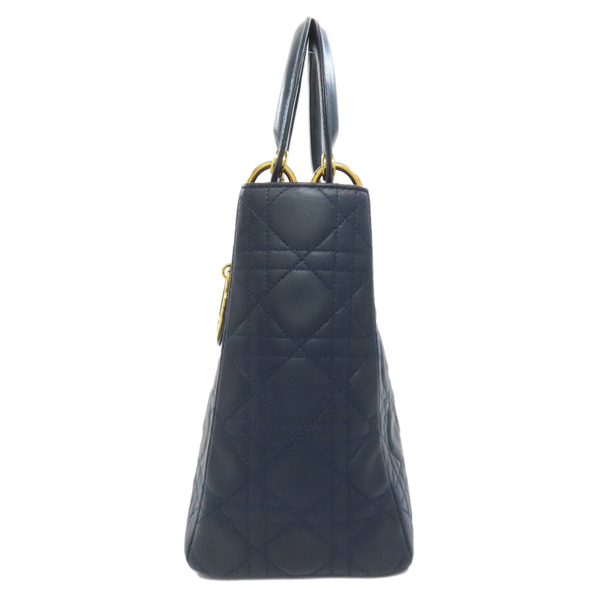 CHRISTIAN DIOR Lady Dior 2WAY Handbag Calf Ladies [Used]