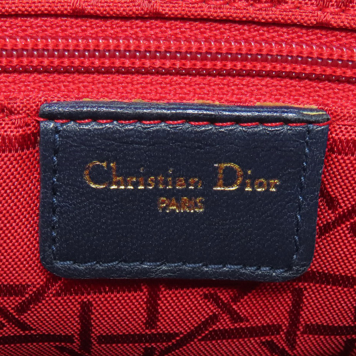 CHRISTIAN DIOR Lady Dior 2WAY Handbag Calf Ladies [Used]