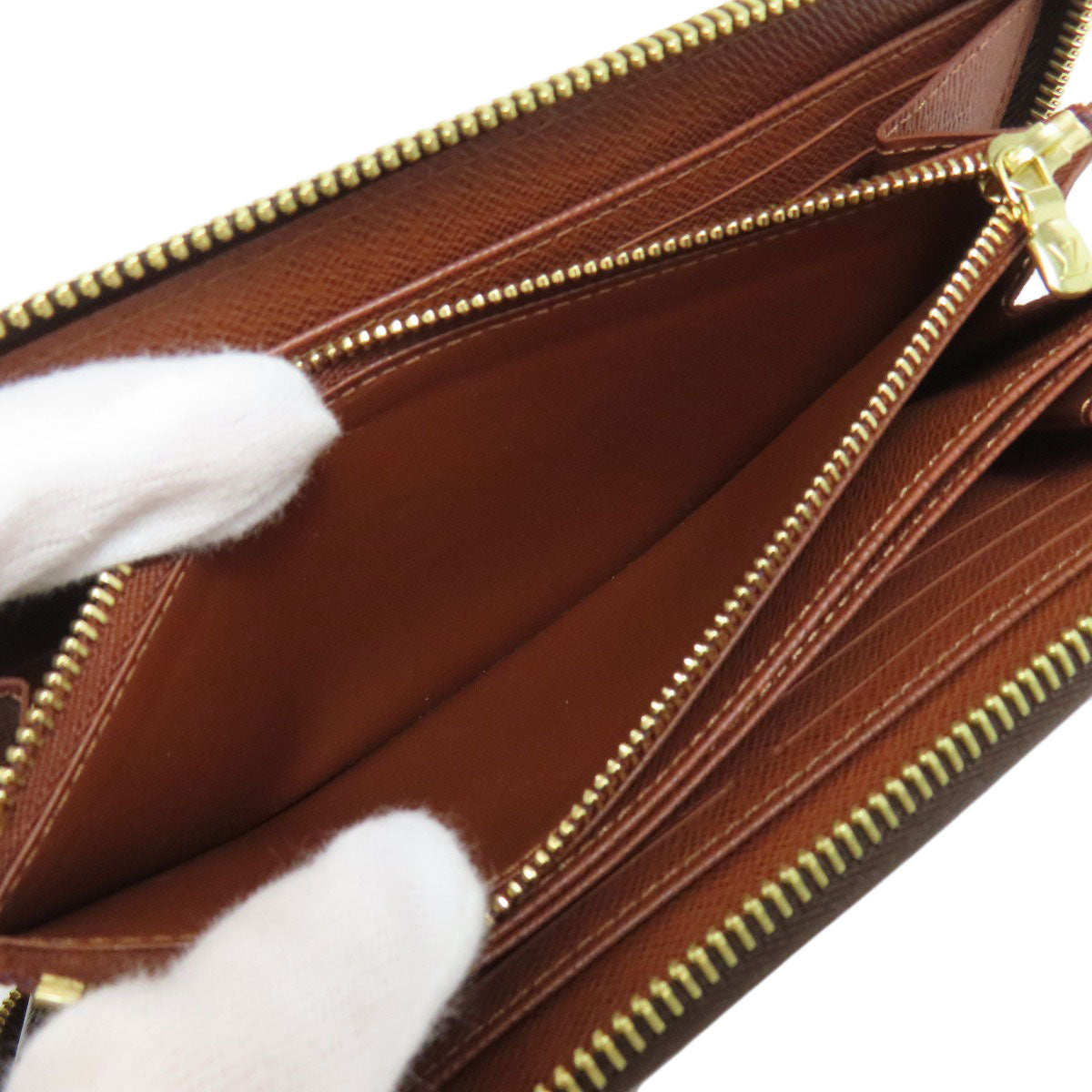 LOUIS VUITTON M42616 Zippy wallet Long wallet (with coin pocket) Monogram canvas Ladies [Used]