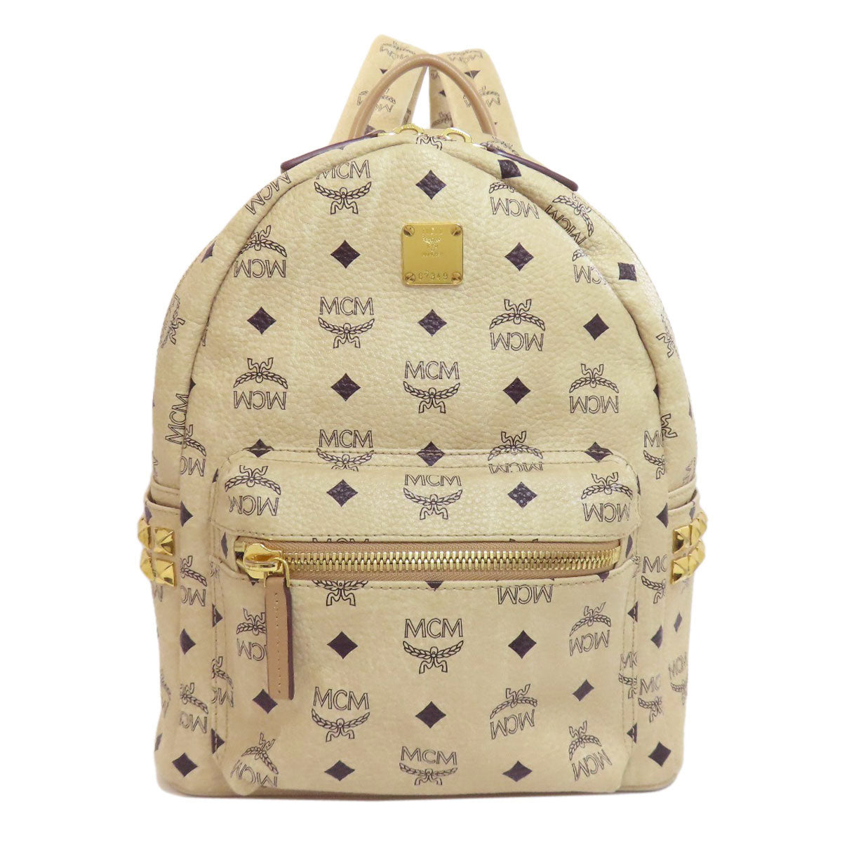 MCM logo Backpack Â· Daypack PVC Ladies [Used]