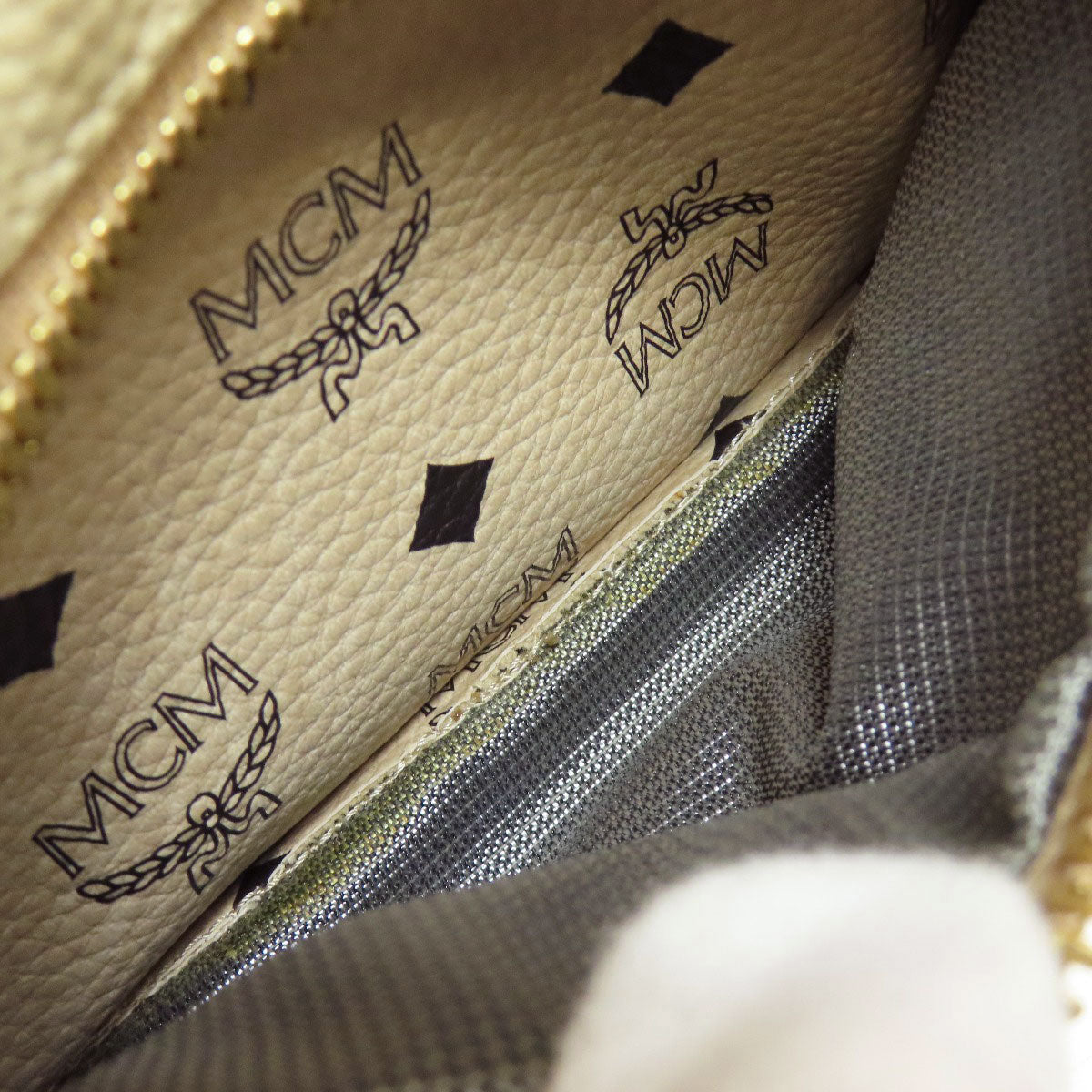 MCM logo Backpack Â· Daypack PVC Ladies [Used]