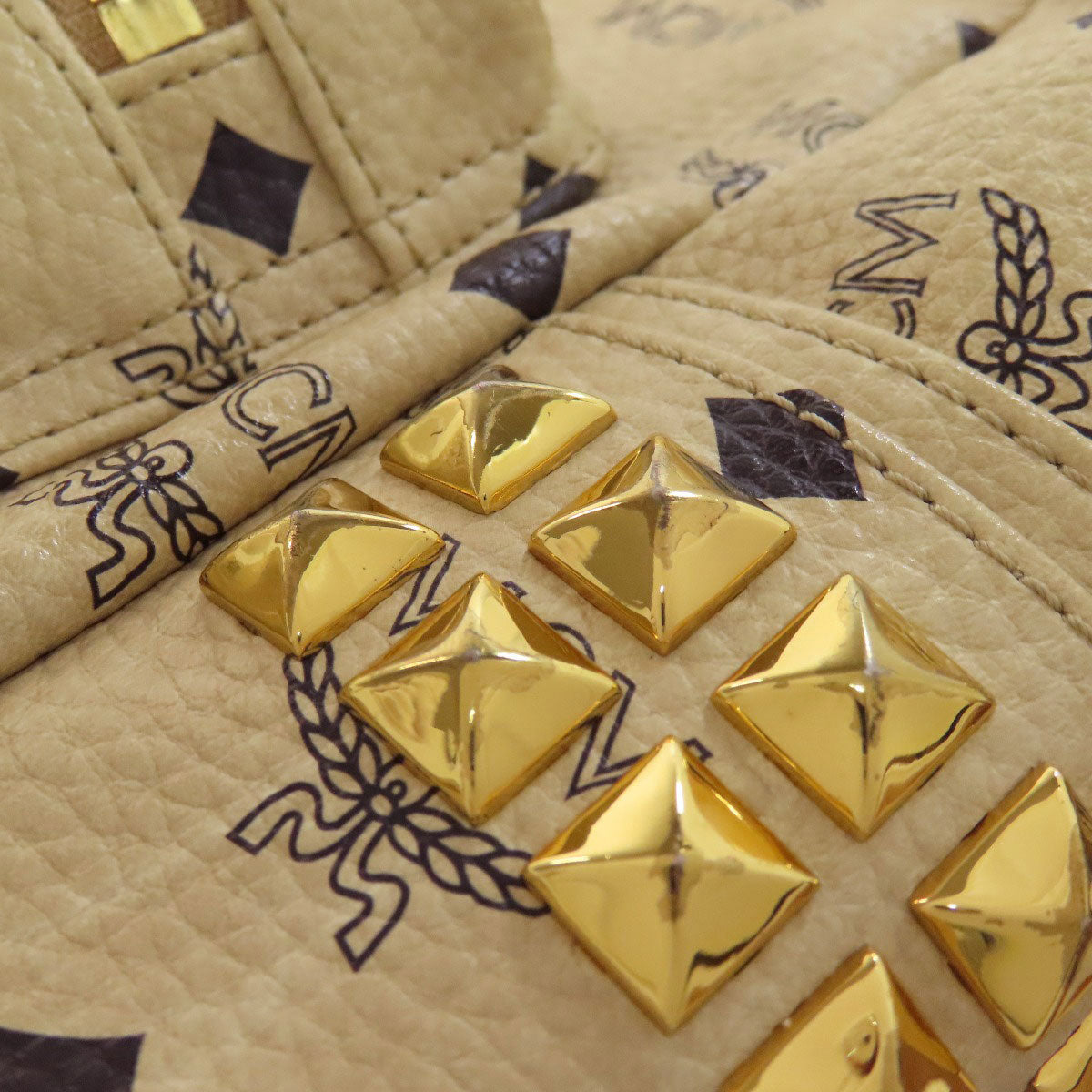 MCM logo Backpack Â· Daypack PVC Ladies [Used]