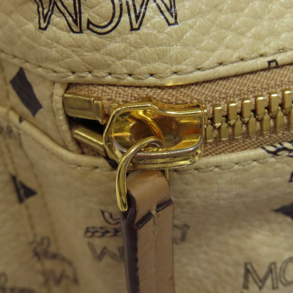 MCM logo Backpack Â· Daypack PVC Ladies [Used]