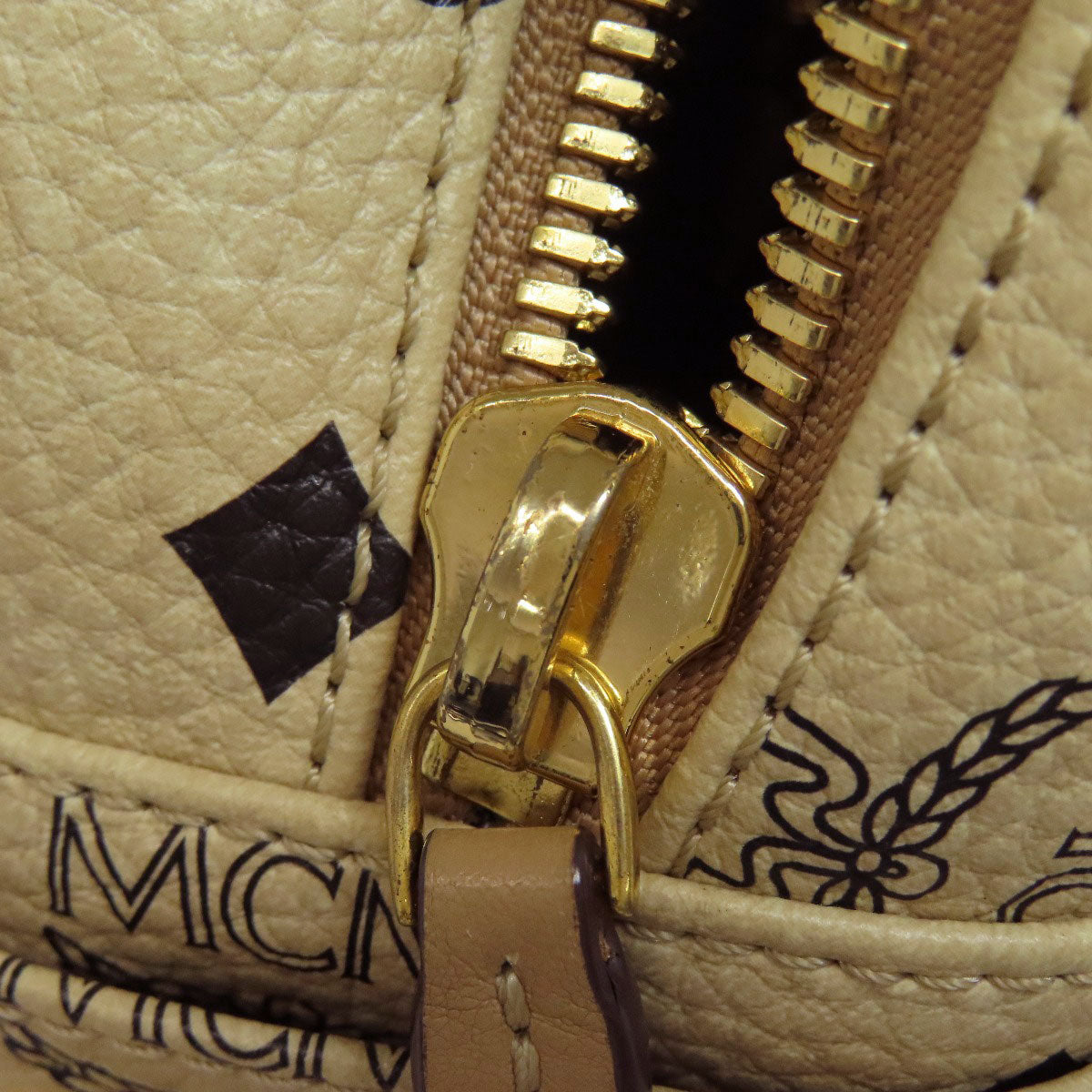 MCM logo Backpack Â· Daypack PVC Ladies [Used]